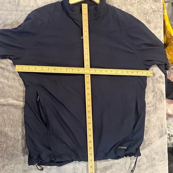 Proquip Navy Blue Golf Rain Jacket Full Zip Men's S Small Silk Touch Teflon - Picture 14 of 14
